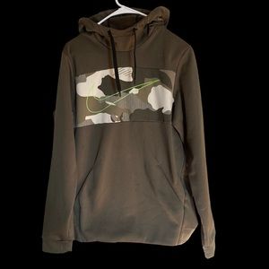 Nike Dri-Fit Ranger Green Camo Hoodie Sweatshirt Mens SZ MD